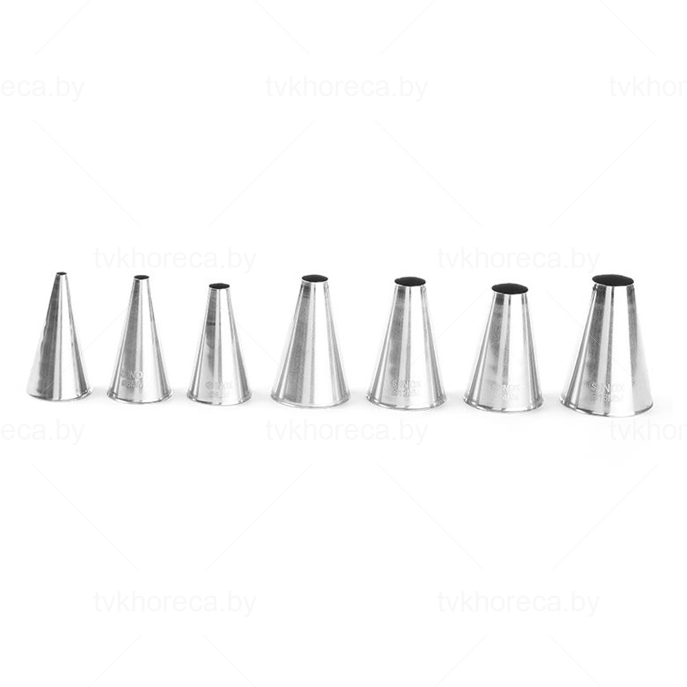 Ø4-6-8-10-12-14-16 Otsikud pritskottide jaoks – ümmarguse avaga 7tk