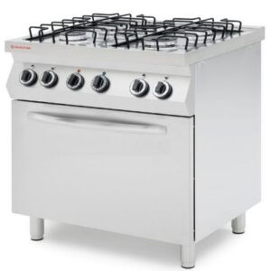 Gaasipliit 4-põletiline gaasiahjuga GN1/1 Revolution