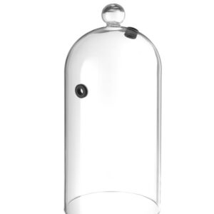 Ø130x282mm Klaaskuppel koos ventilatsiooniavaga Piklik klaaskuppeL