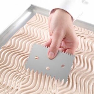 102x69mm Spaatel kondiitritoodete ristkülikukujuline kammiga