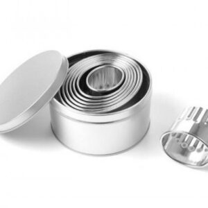 Ovaal hammastatud Küpsisevormid komplekt - serv 8tk. (H)52mm