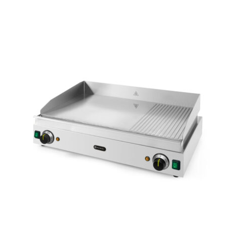 Plaatgrill 2/3 lame, 1/3 sooneline, 230V/3500W, 720x530x(H)250mm