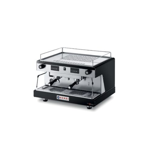 10.5L Käpaga kohvimasinad Wega - 2 gruppi, elektrooniline, must, Wega, 400V/3700W, 740x555x(H)515mm