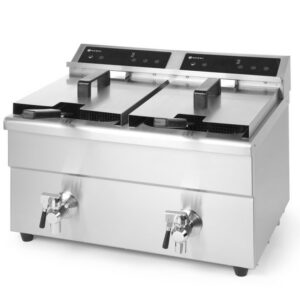 Väljalaskekraaniga induktsioonfritüür - 2x8 l 16L 230V/7000W, 580x485x(H)406mm