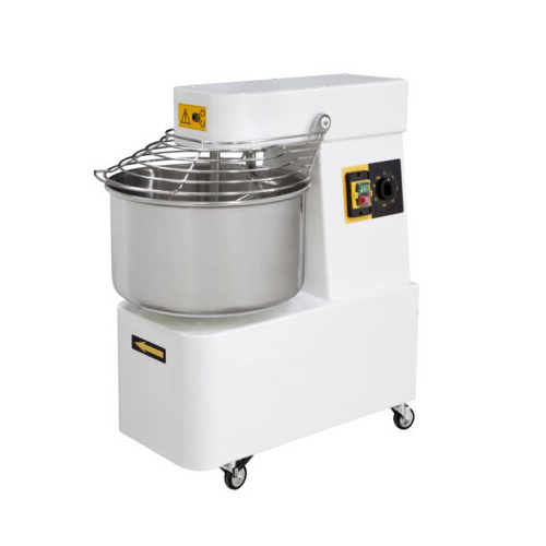 128kg/h Spiraalne taignasegamismasin fikseeritud taignasegamisanumaga, 2 kiirust - 48 l 400V/2200W, 480x805x850mm