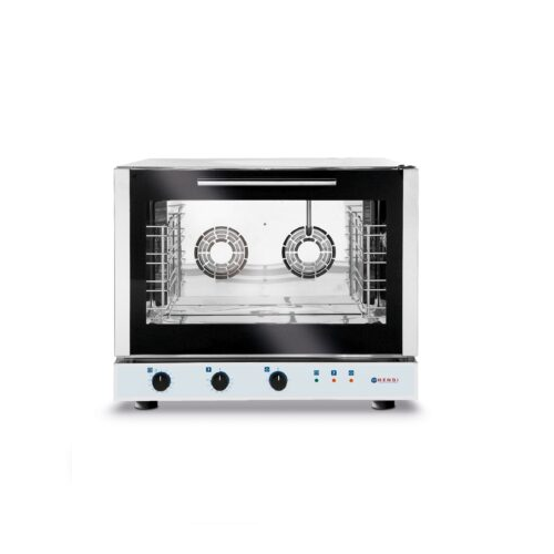 4x60x40cm Aurukonvektsioonahi - elektriline, manuaalne, kolmefaasiline 400V/6400W, 790x750x(H)635mm