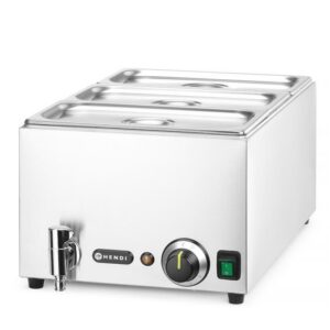 GN 1/1 Ranger komplekt: Bain-marie äravoolukraaniga + 3x GN 1/3 kaanega