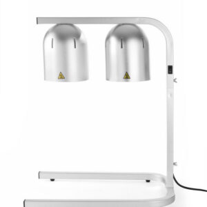 Kaheosaline lamp toidu hoidmiseks soojana 230V/500W, 453x360x(H)790mm