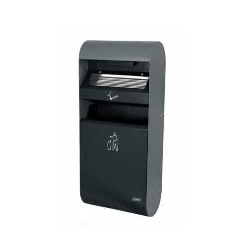 3L/14L Seinale kinnitatud tuhatoos prügikastiga