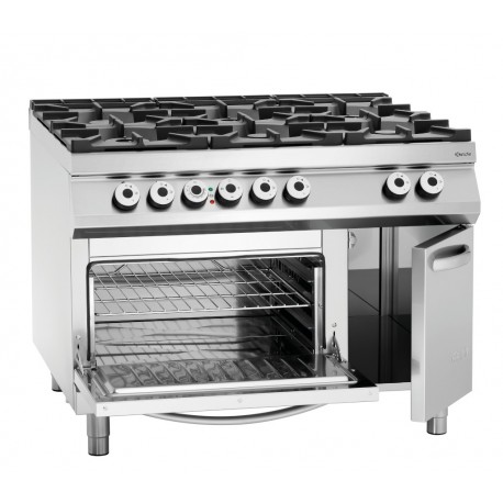 Gas pliit 6BRs,el. oven,2/1GN NS