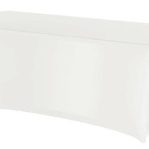 122x61x74mm Sümpoosioni ristkülikukujuline laudlina valge