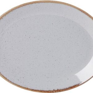 31x24cm TuhaVärvi ovaalne taldrik