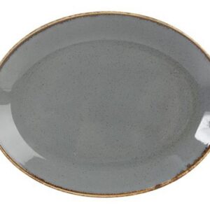 31x24cm Kivist ovaalne taldrik