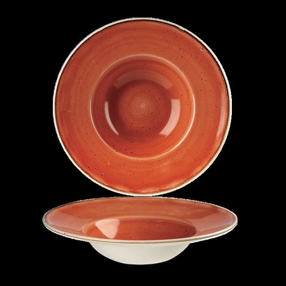 240mm Stonecast Orange laia äärega kauss