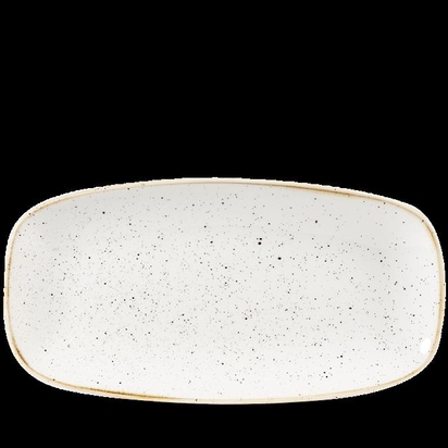 298x153mm Stonecast Barley White chefs piklik taldrik