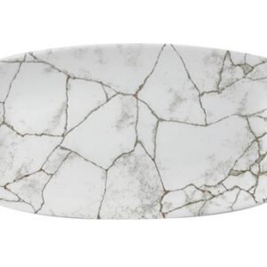 298x153mm Studio Prints Kintsugi Agate Grey chefs piklik taldrik