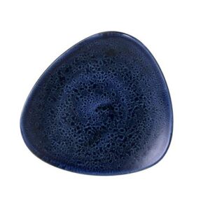 229mm Stonecast Plume Ultramarine kolmnurkne taldrik