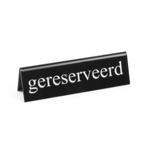 reserved Lauapealne infosilt - "reserveeritud" 130x30x38mm