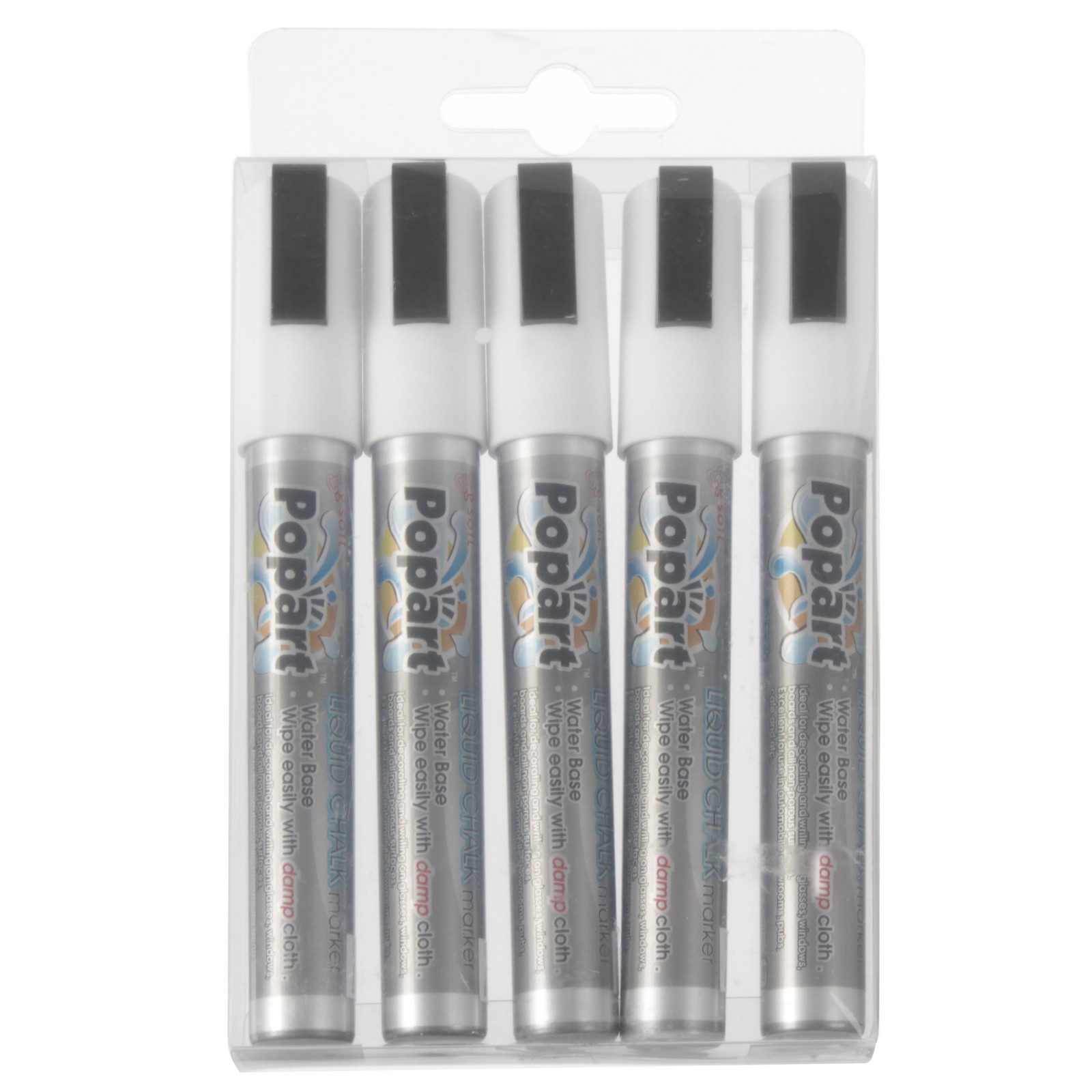 6mm Markerid tahvli jaoks peenikesed 5 valget markerit