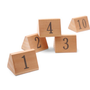 Numbrid 1–10 Numbritega lauasildid 55x48x44mm
