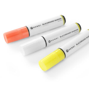 Markerid tahvli jaoks laiad 15 mm 1 valge 1 oranž ja 1 kollane marker