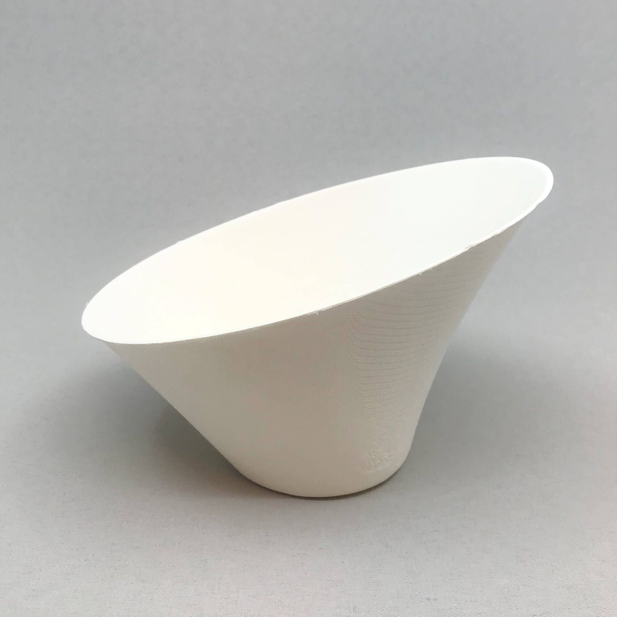 200ml Biolagunev ümar suhkruroost kaldega suupiste kauss 130x110mm, pakis 50tk