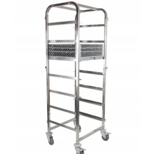 7x500x500mm Käru nõudepesumasinate korvide transportimiseks – 555x500x1700mm