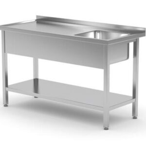 Töölaud valamuga ja riiuliga 600x700x850