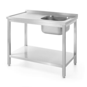 1000x600x850mm Laud parempoolse valamuga ja riiuliga - iseseisvaks kokkupanekuks