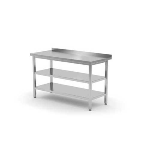 120x70x85cm Wall table with two riiulid - twisted