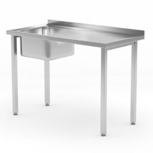 1000x600x850mm Valamu laud - poltidega, vasakul küljel