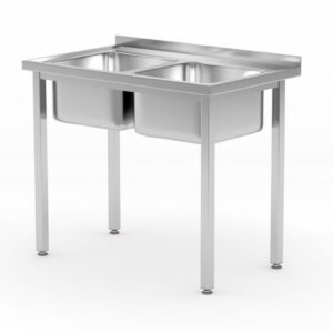 1000x600x850mm Kahe valamuga poltkinnitusega laud BudgetLine