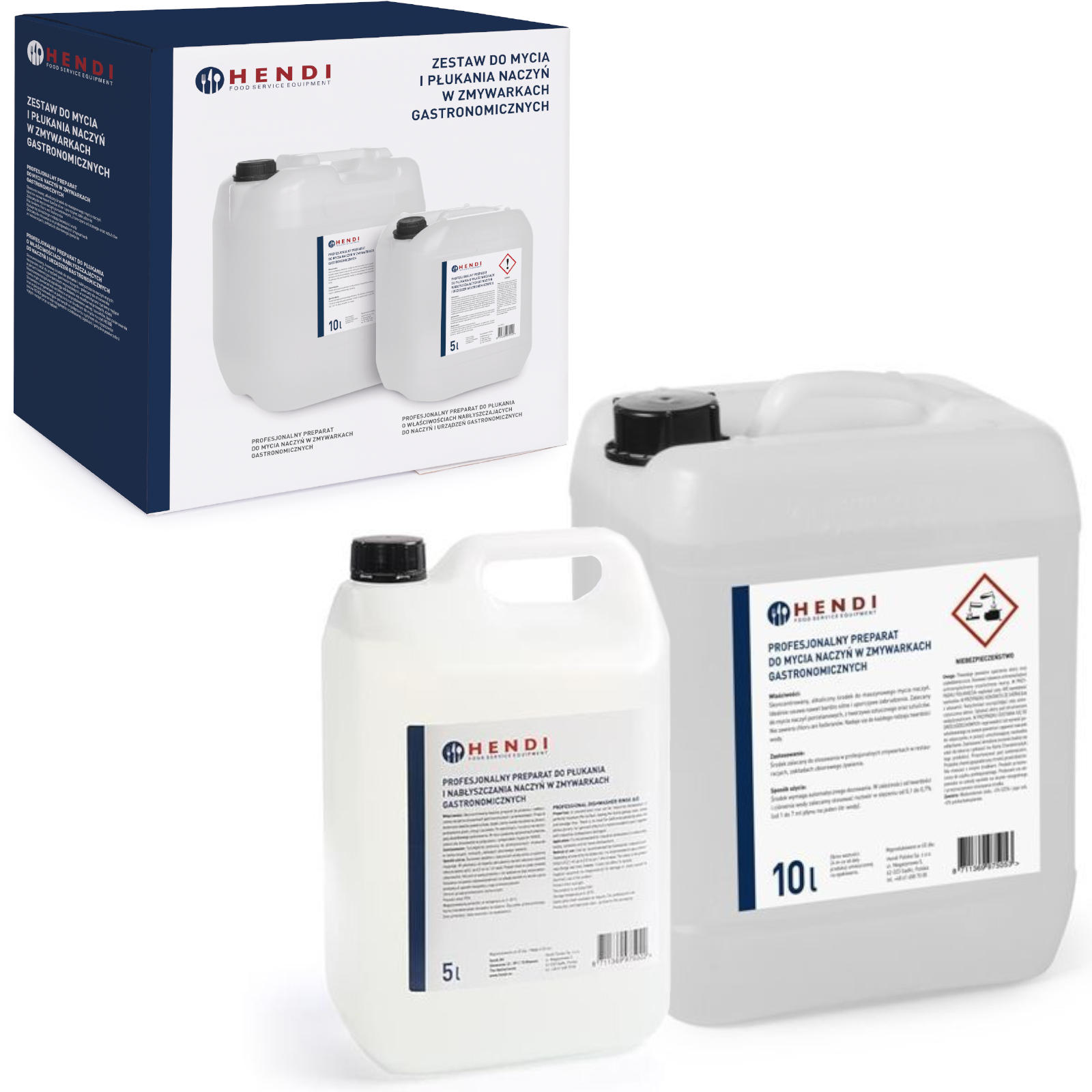 Extreme Wash & Shine professionaalne nõudepesu - ja loputusvahendi komplekt tööstuslike nõudepesumasinate jaoks (975053 + 975022)