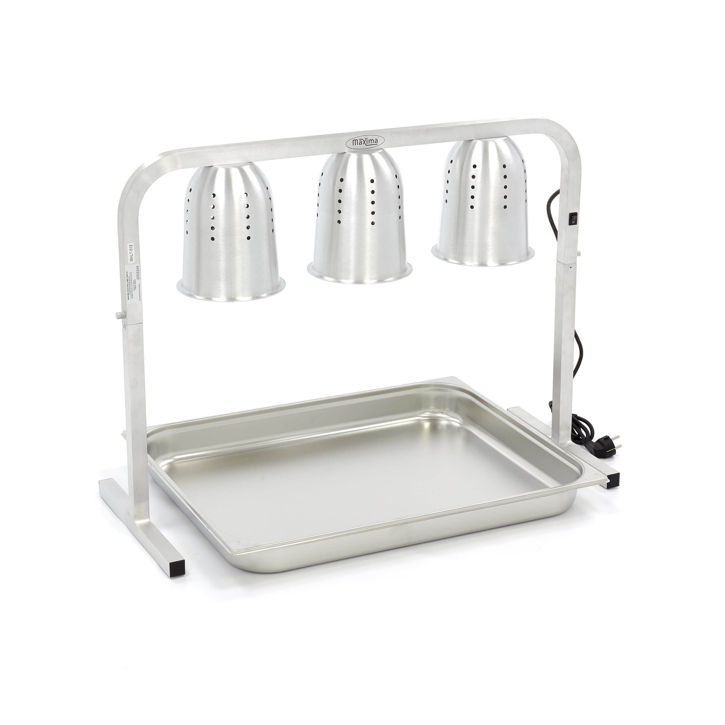 Küttelamp kolmekordne - sh 3 lampi - sh 1 x 2/1 GN mahuti