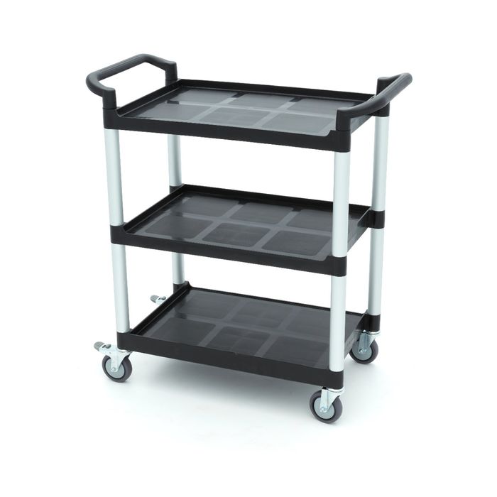 Serving Trolley – 3 Plastic Shelves – 86,5 x 42,5cm