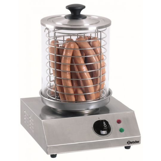 Hot-dog machine edged