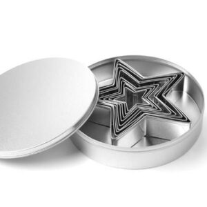 Viisnurgad täht Küpsisevormid komplekt-9tk. (H)30mm