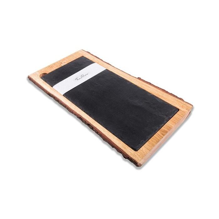 250X500mm Wood&Slate irregular plate