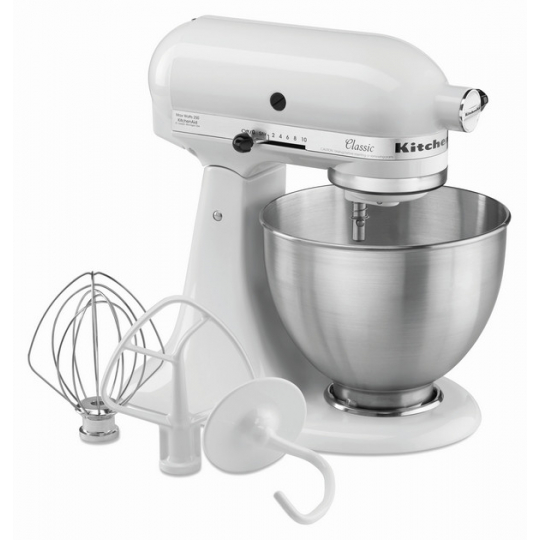 KitchenAid 5K45SSEWH valge 4.28L
