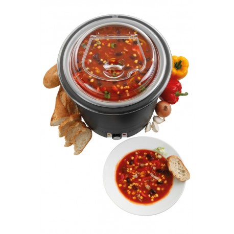 10L Soup kettle black