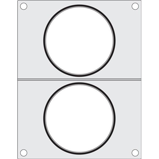 Bokama AG02E and AG02HD sealer matrix for two soup containers 115mm