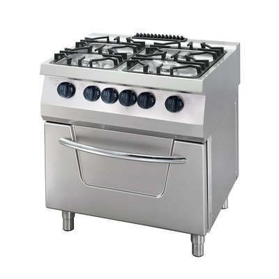 Heavy Duty Gas pliit - 4 Burners - with Electric Oven - 33kW - 70cm Deep