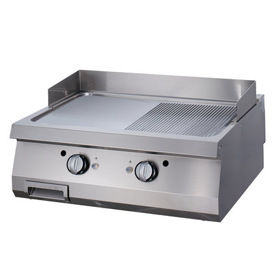 Premium Griddle 1/2 soontega Chrome - Double - Gas