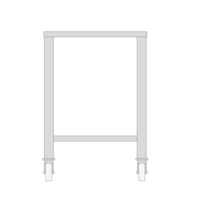 Laud ratastega aurutile 5xGN2/3