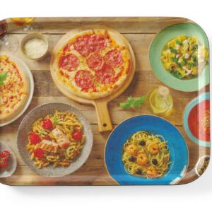 33x43cm Serveerimiskandik libisemiskindel kandiline trükiga tasty pizza & pasta