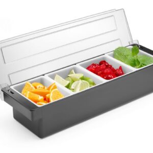 Koostisosade kast - 4 konteinerit BarUp. 480x150x100mm