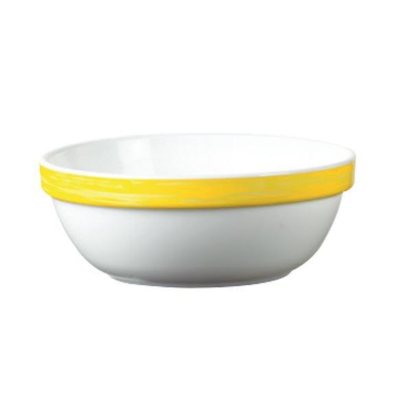 Brush salad bowl yellow