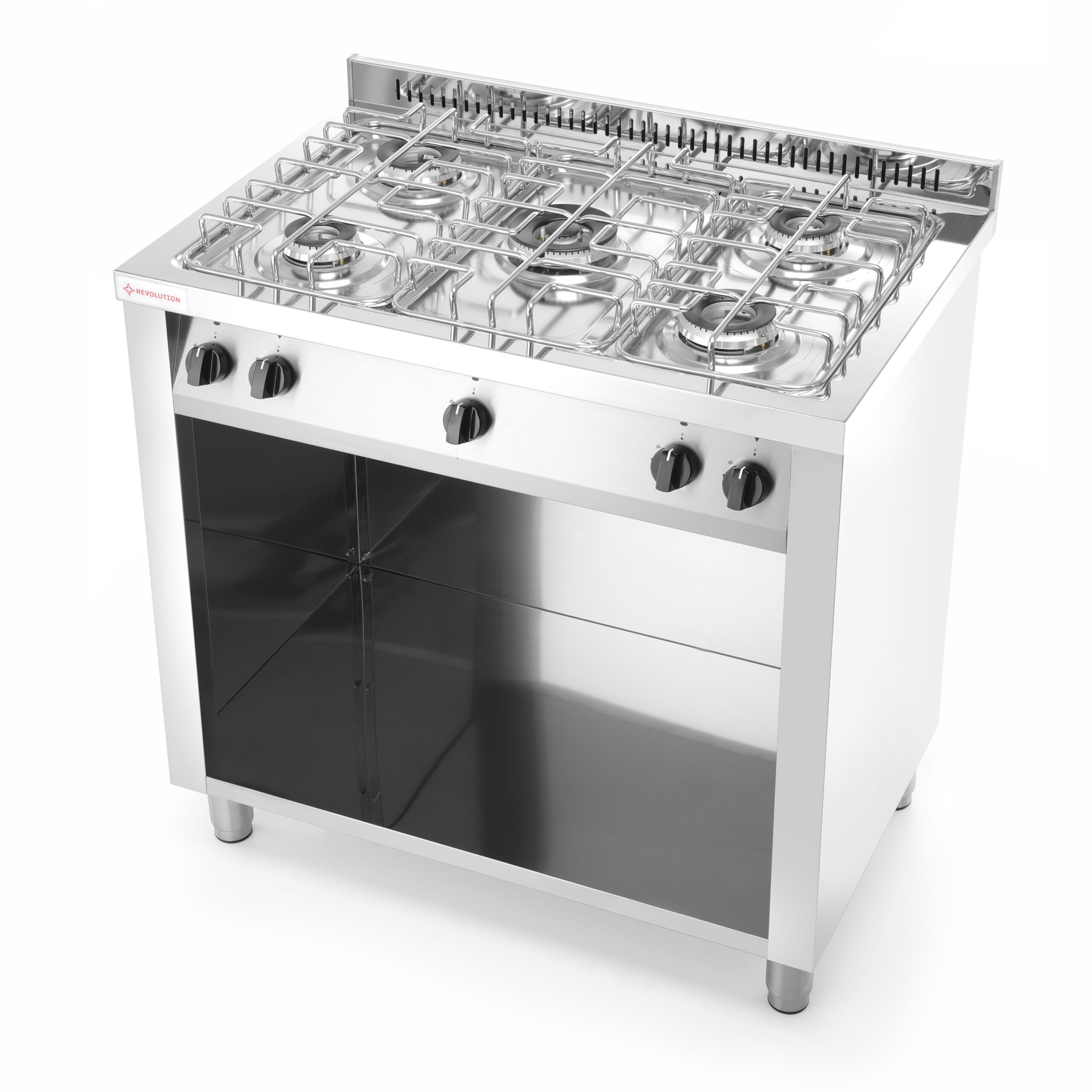 Kitchen Line 5 põletiga gaasipliit avatud alusel