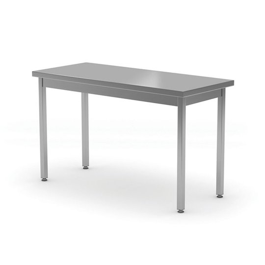 120x60x85cm Tsentraalne laud BudgetLine – ilma riiulita, poltkinnitusega, sügavus 600 mm