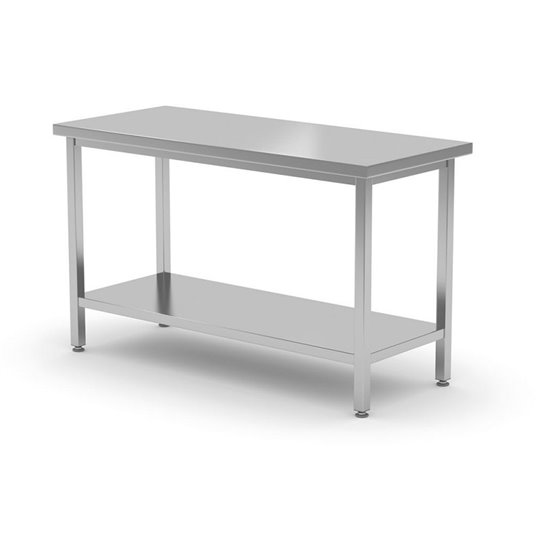 80x60x85cm Tsentraalne laud koos ühe riiuliga - BudgetLine – keeratud, sügavus 600 mm